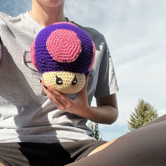 Bestseller Hand Crocheted Super Mario Mushrooms! RESTOCKED - Picture 10 of 14